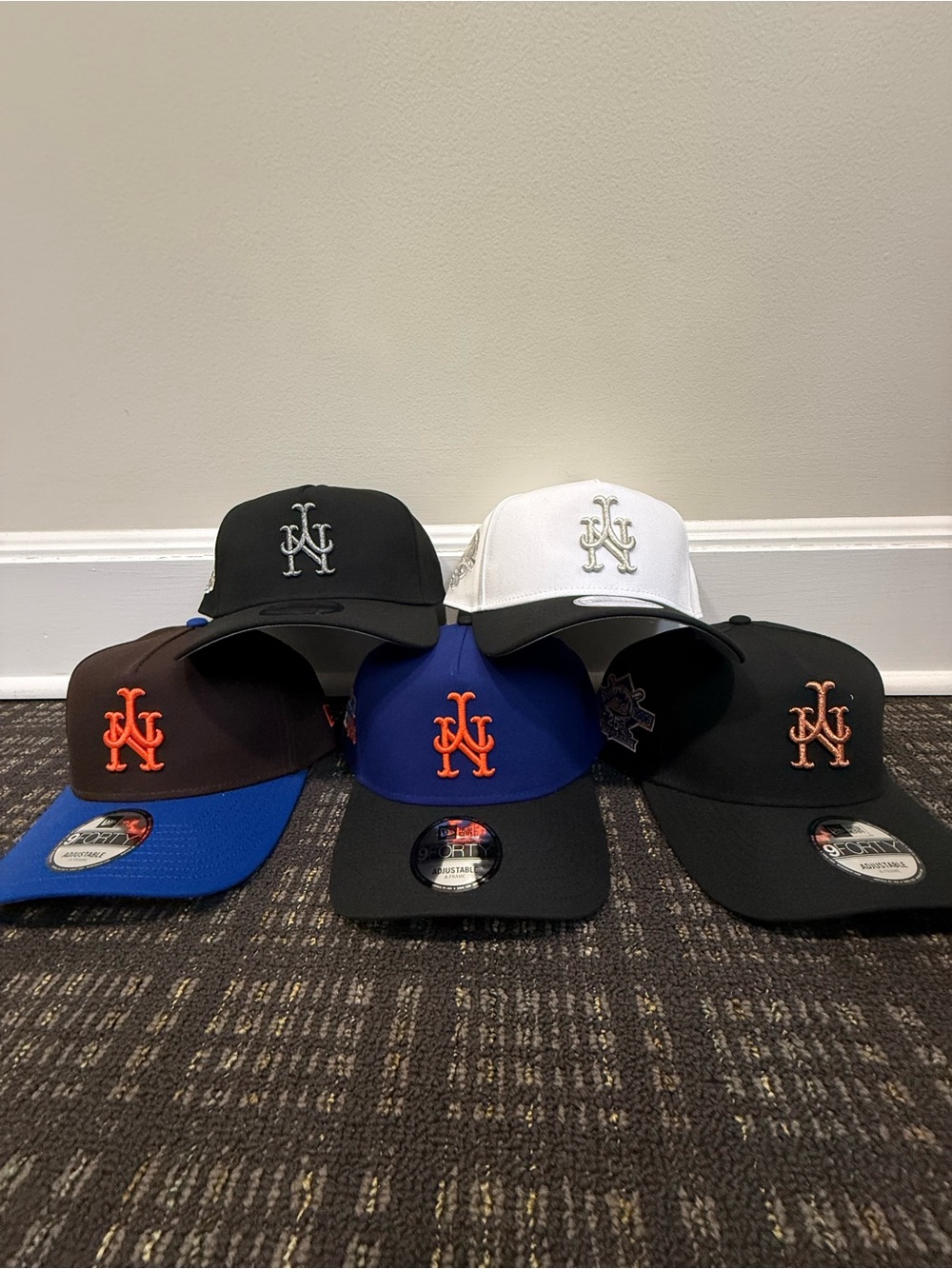 MLB New York Mets - New Era 9FORTY Adjustable Caps Upside Down Logo